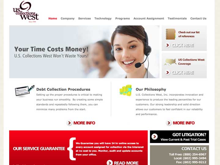 us collections west web design