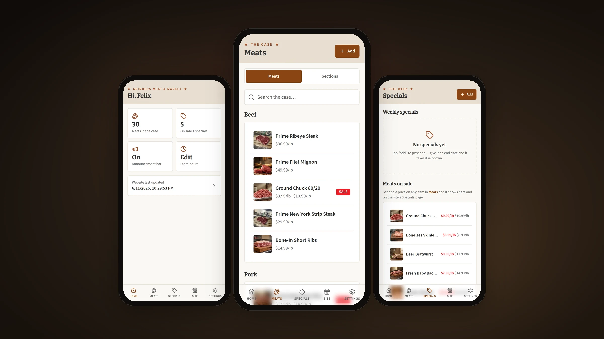 Grinders CMS