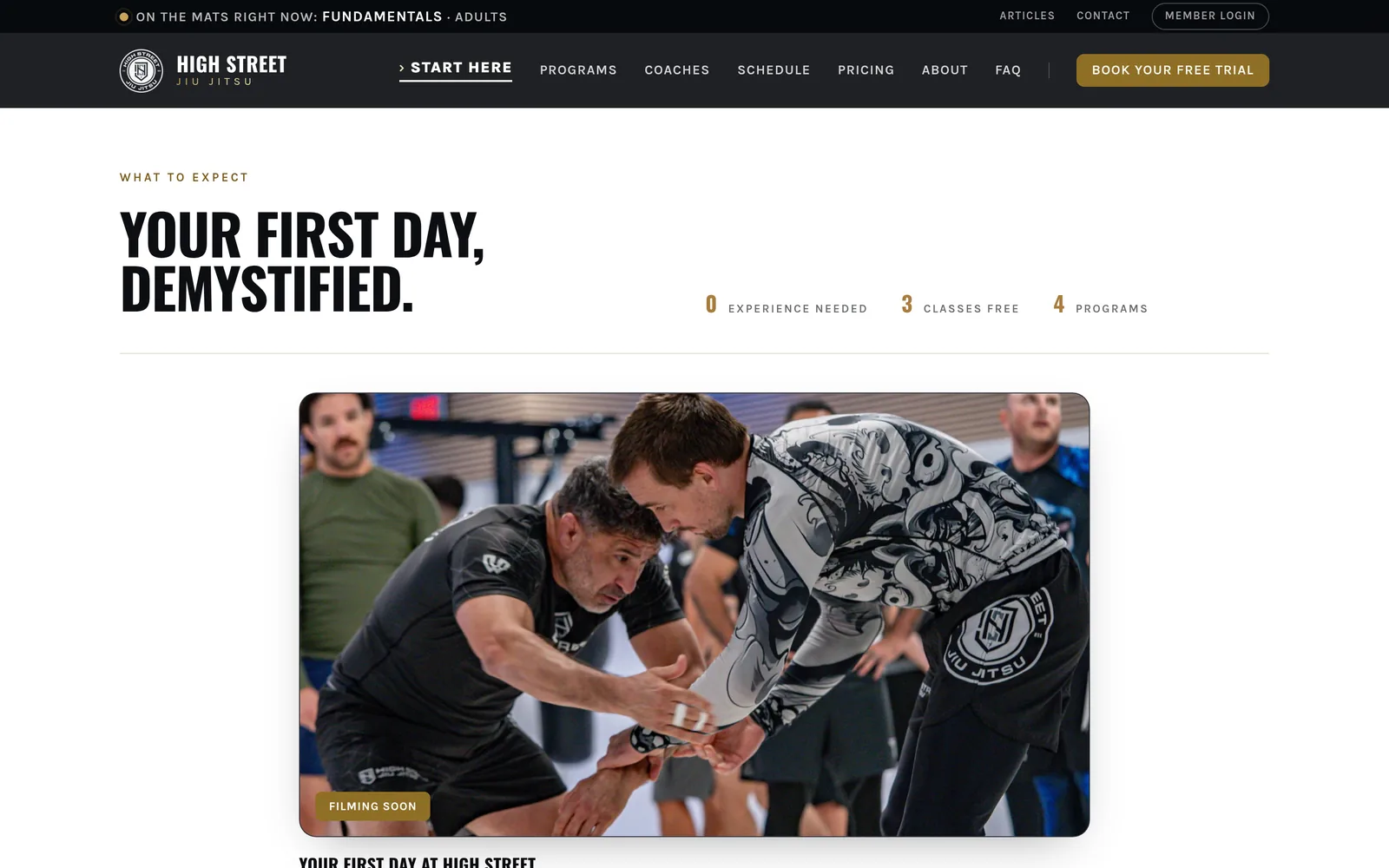 Start Here: the first day explained, from what to wear to when to arrive.