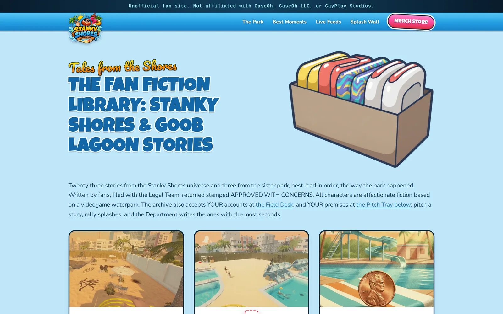 Thirty eight stories out of the park's records, written in the voice of its own legal department.
